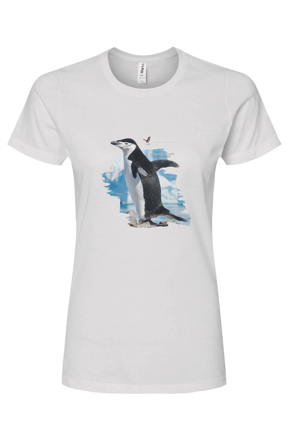 Antarctica Chinstrap Penguin T-Shirt Ladies