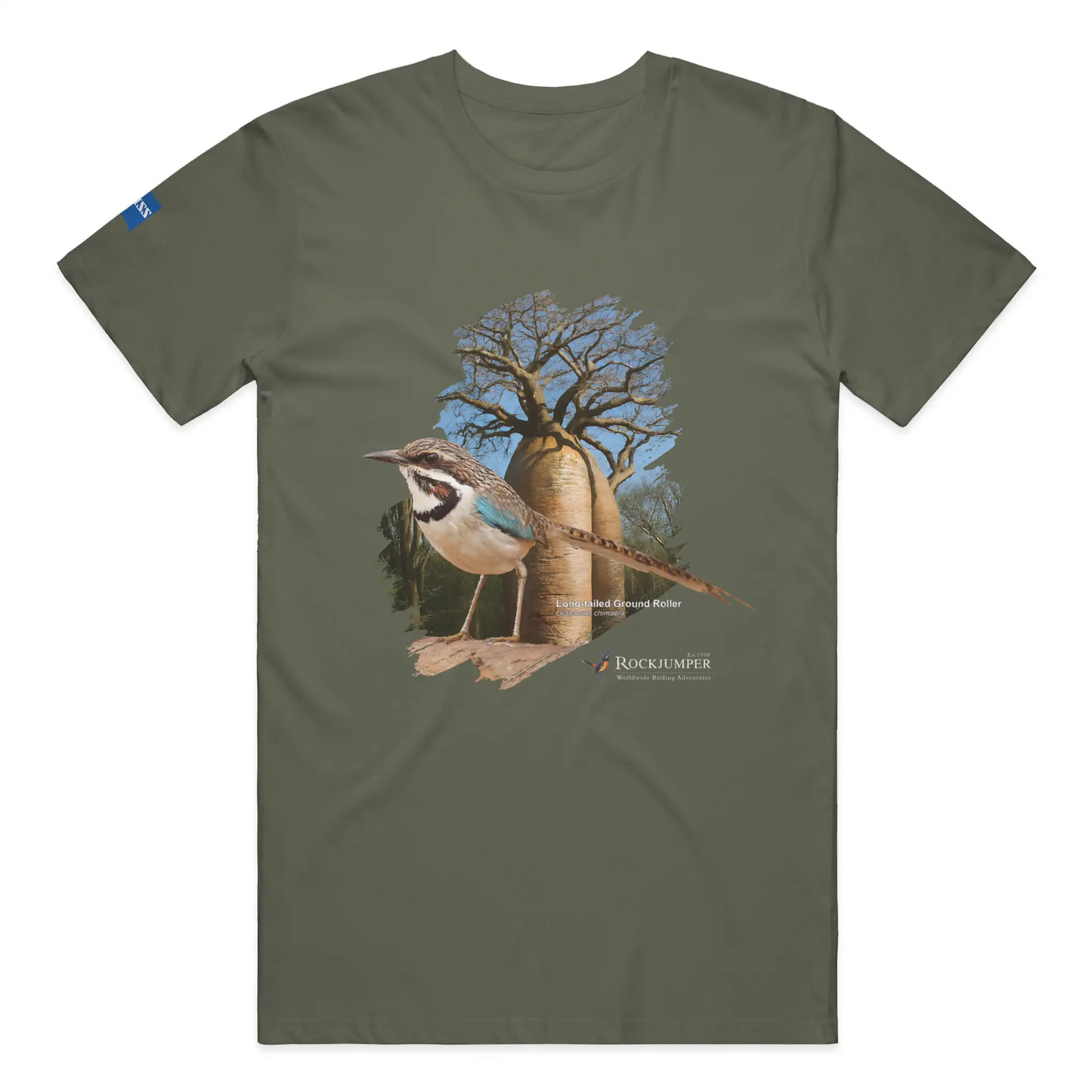 Madagascar Long-tailed Ground Roller T-Shirt Mens