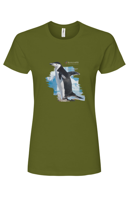 Antarctica Chinstrap Penguin T-Shirt Ladies