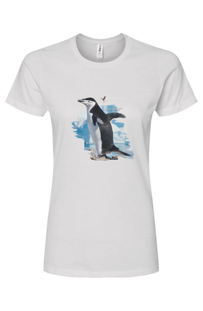 Antarctica Chinstrap Penguin T-Shirt Ladies